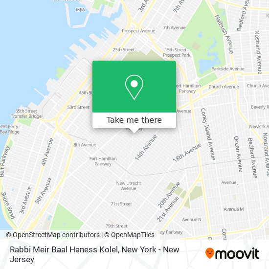 Rabbi Meir Baal Haness Kolel map