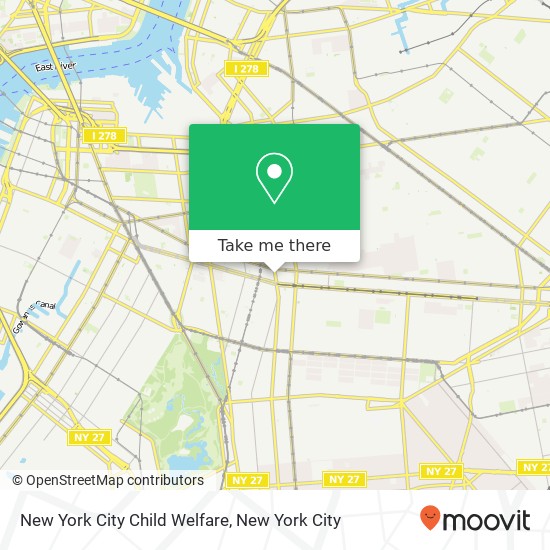 Mapa de New York City Child Welfare