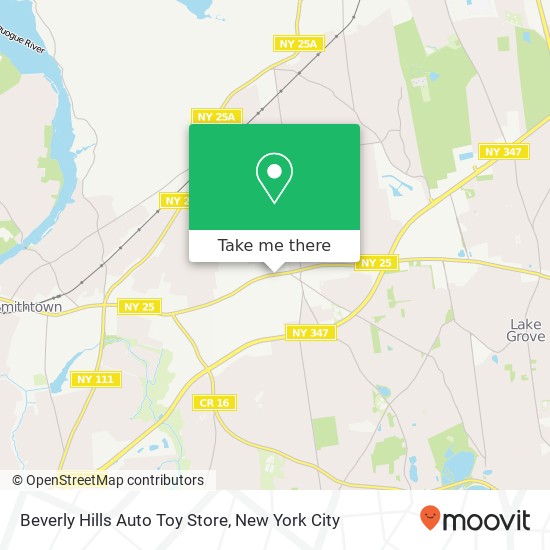 Mapa de Beverly Hills Auto Toy Store