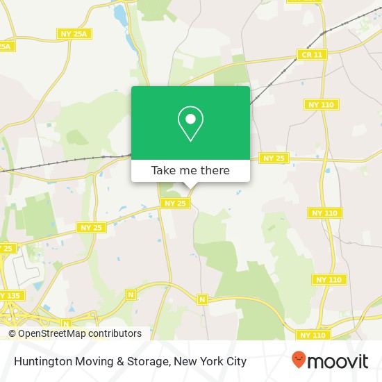 Mapa de Huntington Moving & Storage