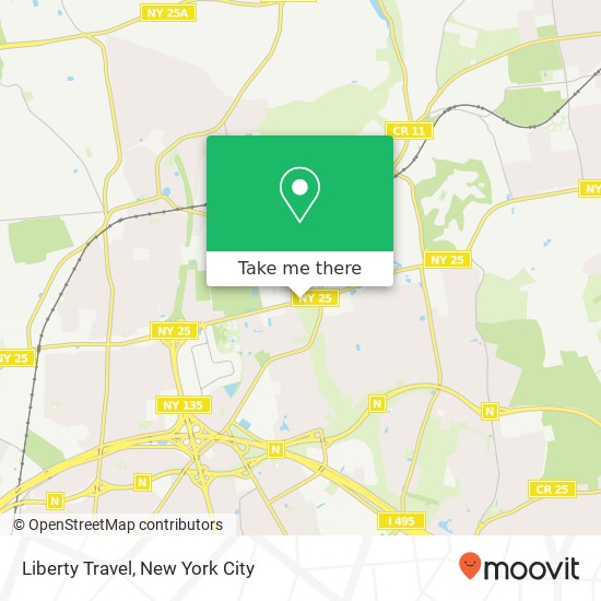 Liberty Travel map