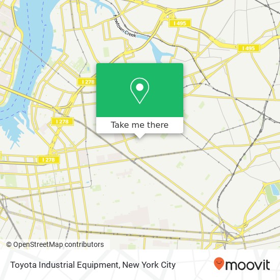 Toyota Industrial Equipment map