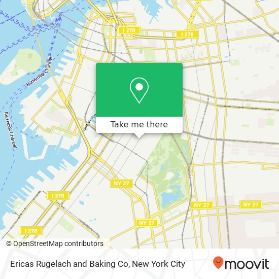Ericas Rugelach and Baking Co map