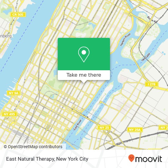 East Natural Therapy map