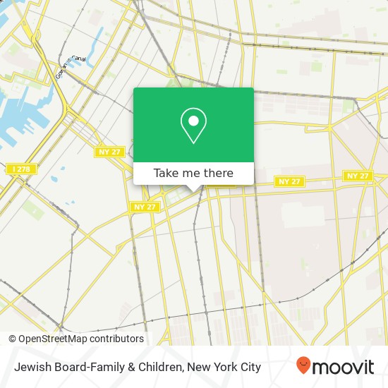 Jewish Board-Family & Children map