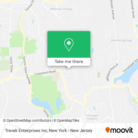 Trevek Enterprises Inc map