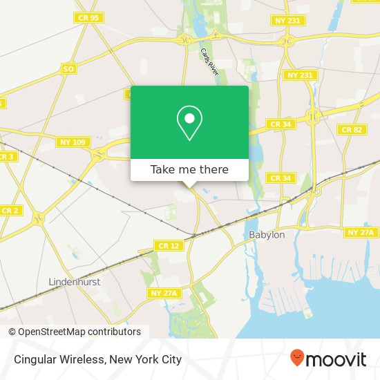 Cingular Wireless map