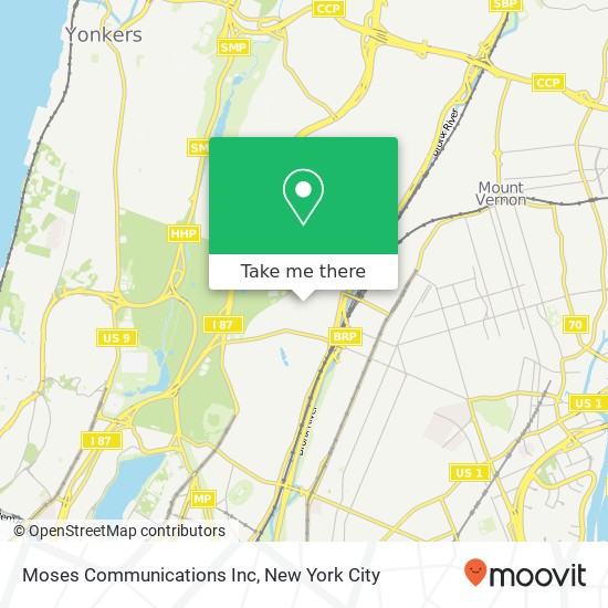 Mapa de Moses Communications Inc