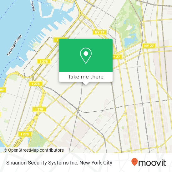 Shaanon Security Systems Inc map