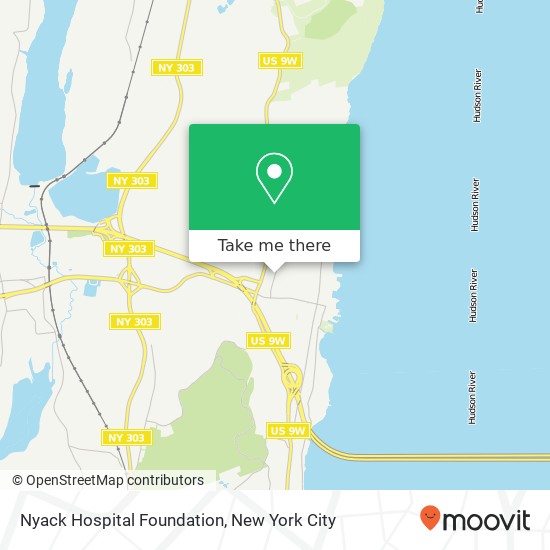 Nyack Hospital Foundation map