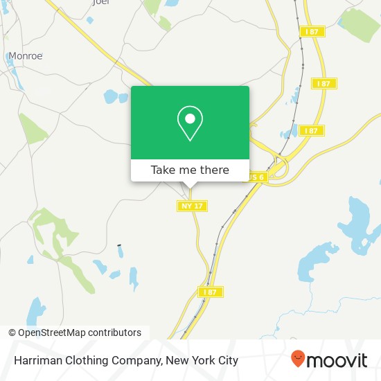 Harriman Clothing Company map