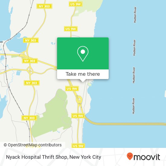 Mapa de Nyack Hospital Thrift Shop