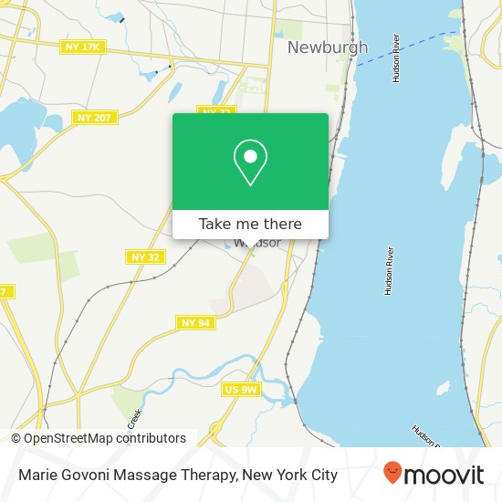 Marie Govoni Massage Therapy map