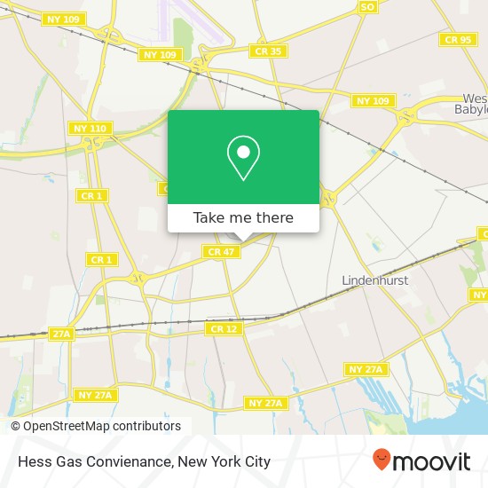 Hess Gas Convienance map