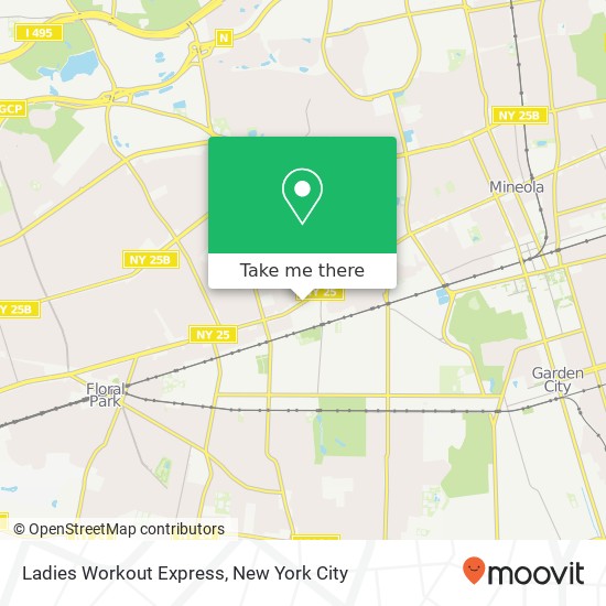 Ladies Workout Express map