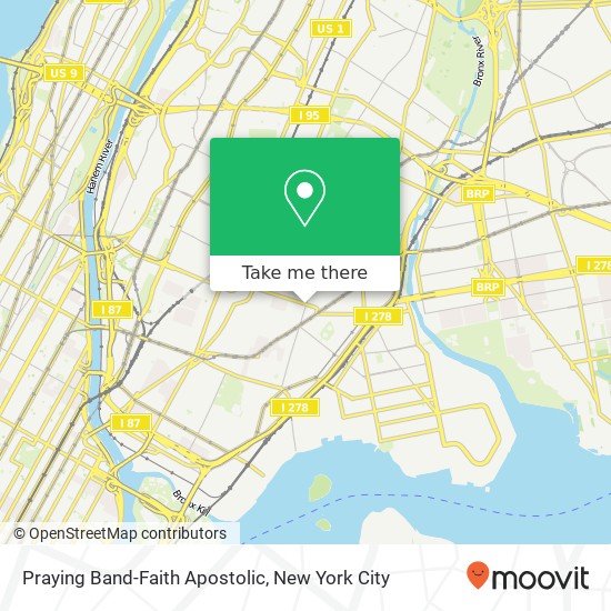 Praying Band-Faith Apostolic map