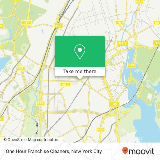 Mapa de One Hour Franchise Cleaners