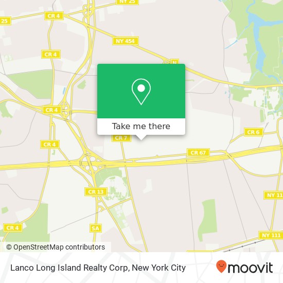 Mapa de Lanco Long Island Realty Corp