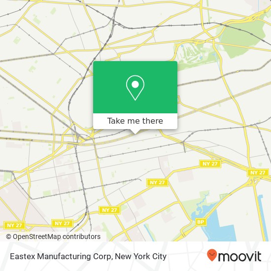 Eastex Manufacturing Corp map