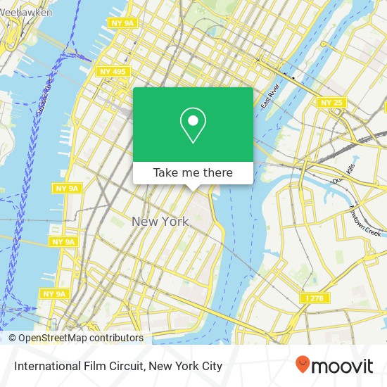 International Film Circuit map