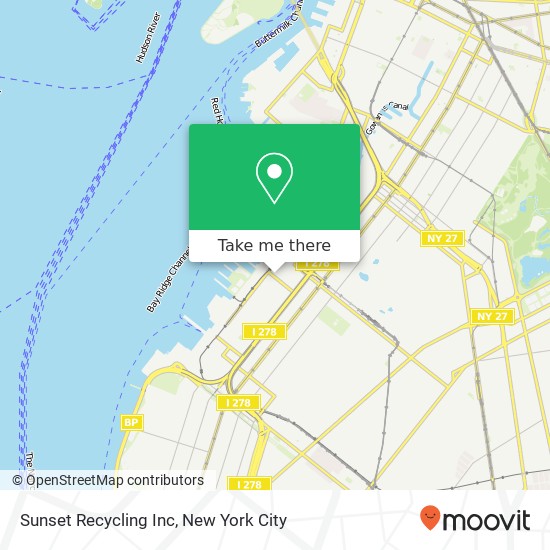 Sunset Recycling Inc map