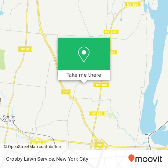 Crosby Lawn Service map