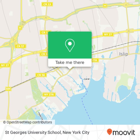 Mapa de St Georges University School