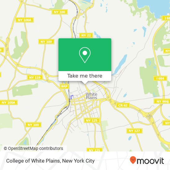 College of White Plains map