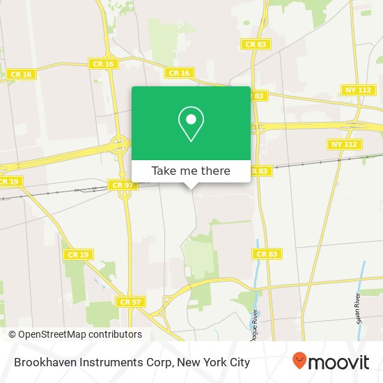 Brookhaven Instruments Corp map