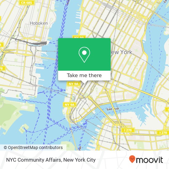 NYC Community Affairs map