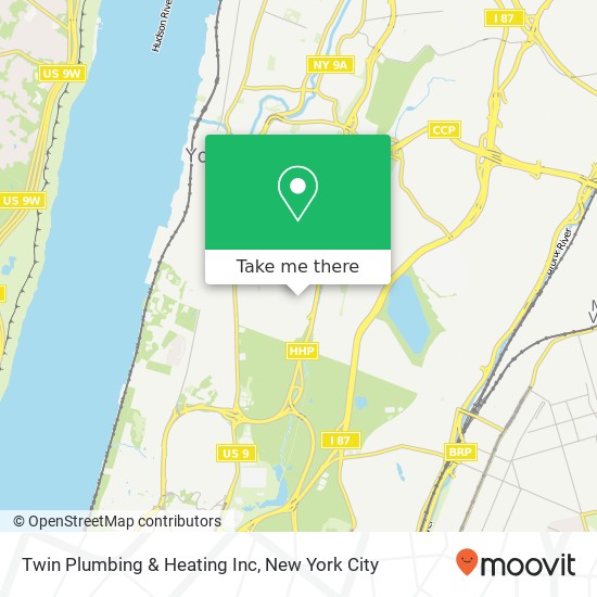 Mapa de Twin Plumbing & Heating Inc