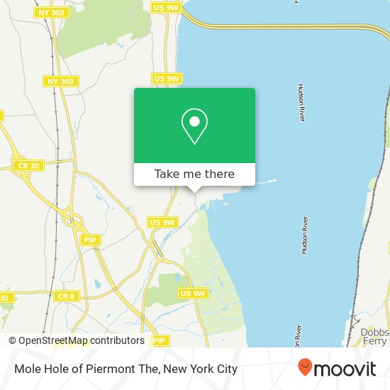 Mapa de Mole Hole of Piermont The