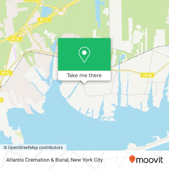 Mapa de Atlantis Cremation & Burial