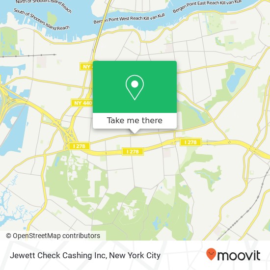 Mapa de Jewett Check Cashing Inc