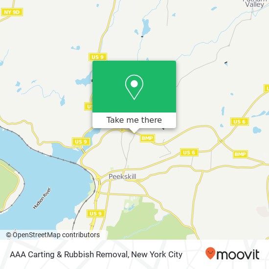 AAA Carting & Rubbish Removal map