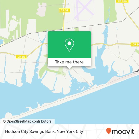 Hudson City Savings Bank map