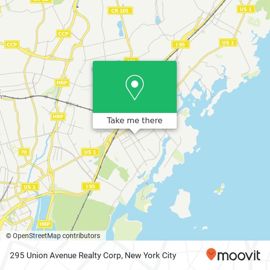 Mapa de 295 Union Avenue Realty Corp