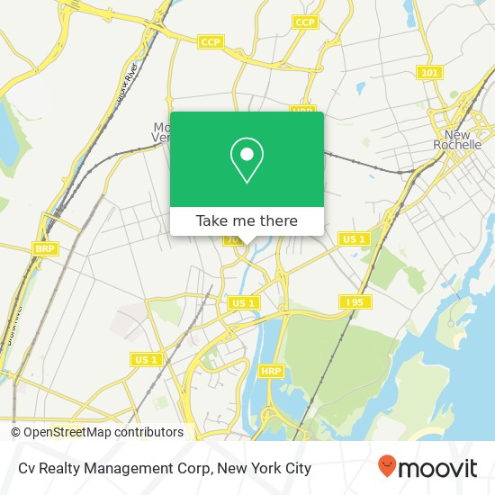 Cv Realty Management Corp map