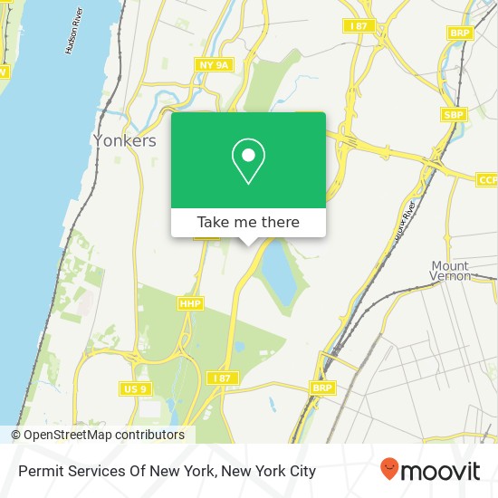 Permit Services Of New York map