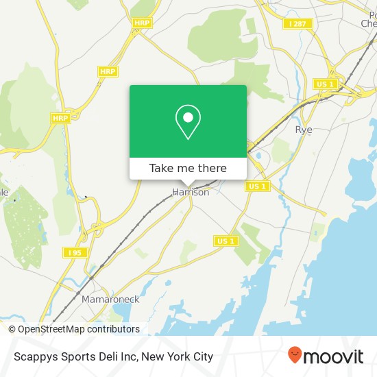 Mapa de Scappys Sports Deli Inc