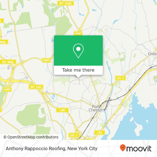 Anthony Rappoccio Roofing map