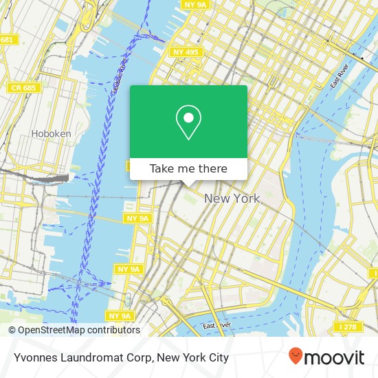 Mapa de Yvonnes Laundromat Corp