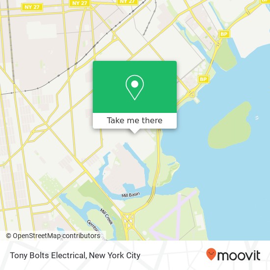 Tony Bolts Electrical map