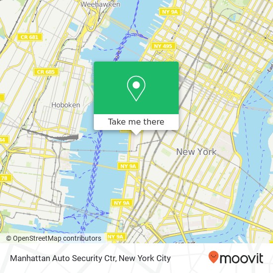 Manhattan Auto Security Ctr map