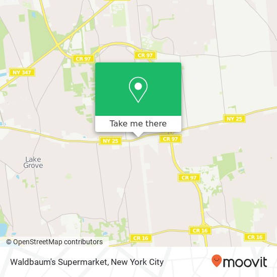 Waldbaum's Supermarket map