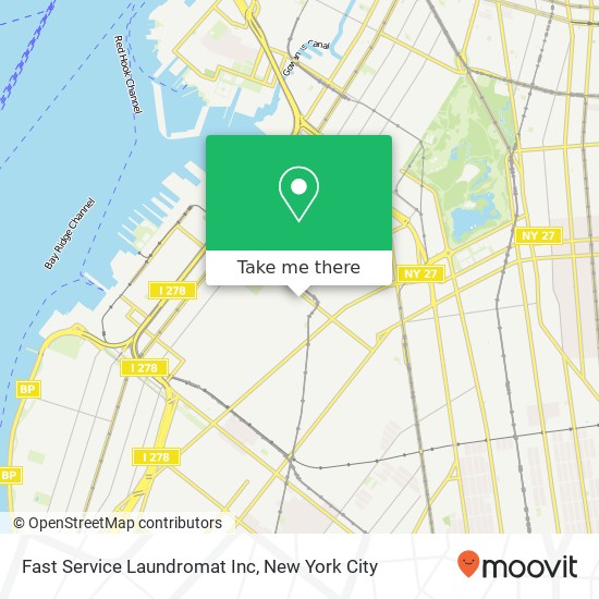 Fast Service Laundromat Inc map