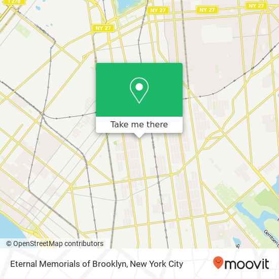 Mapa de Eternal Memorials of Brooklyn