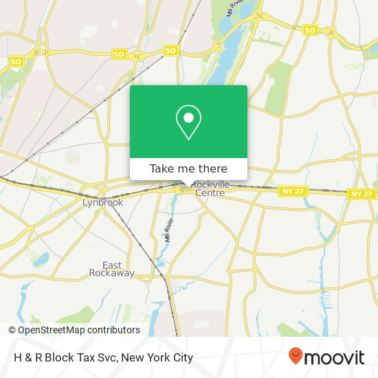 H & R Block Tax Svc map