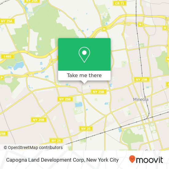 Capogna Land Development Corp map