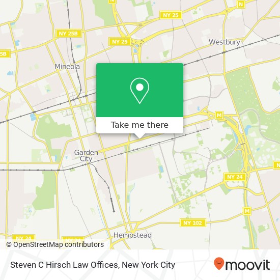 Steven C Hirsch Law Offices map